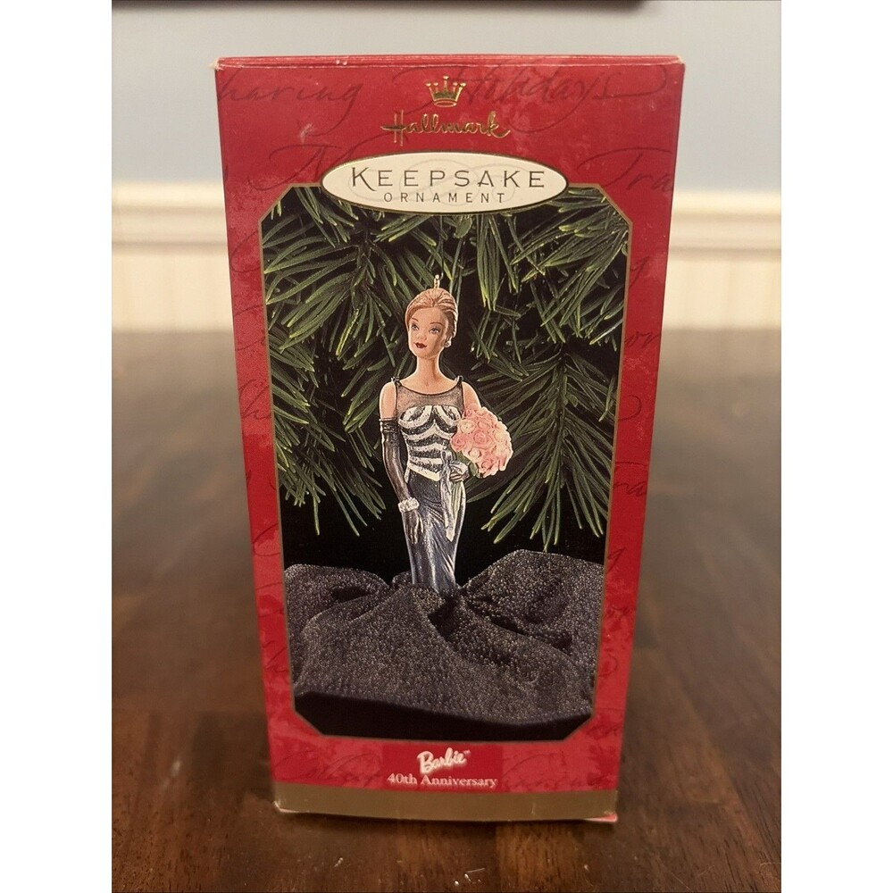 Barbie Hallmark Keepsake Christmas Ornament 1950s 40th Anniversary 1997 Year